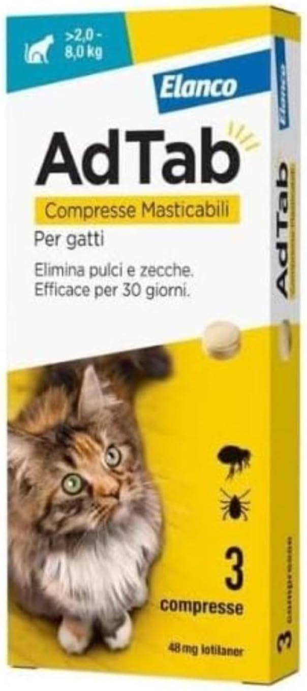 AdTab Kautabletten für Katzen - 3 Tabletten