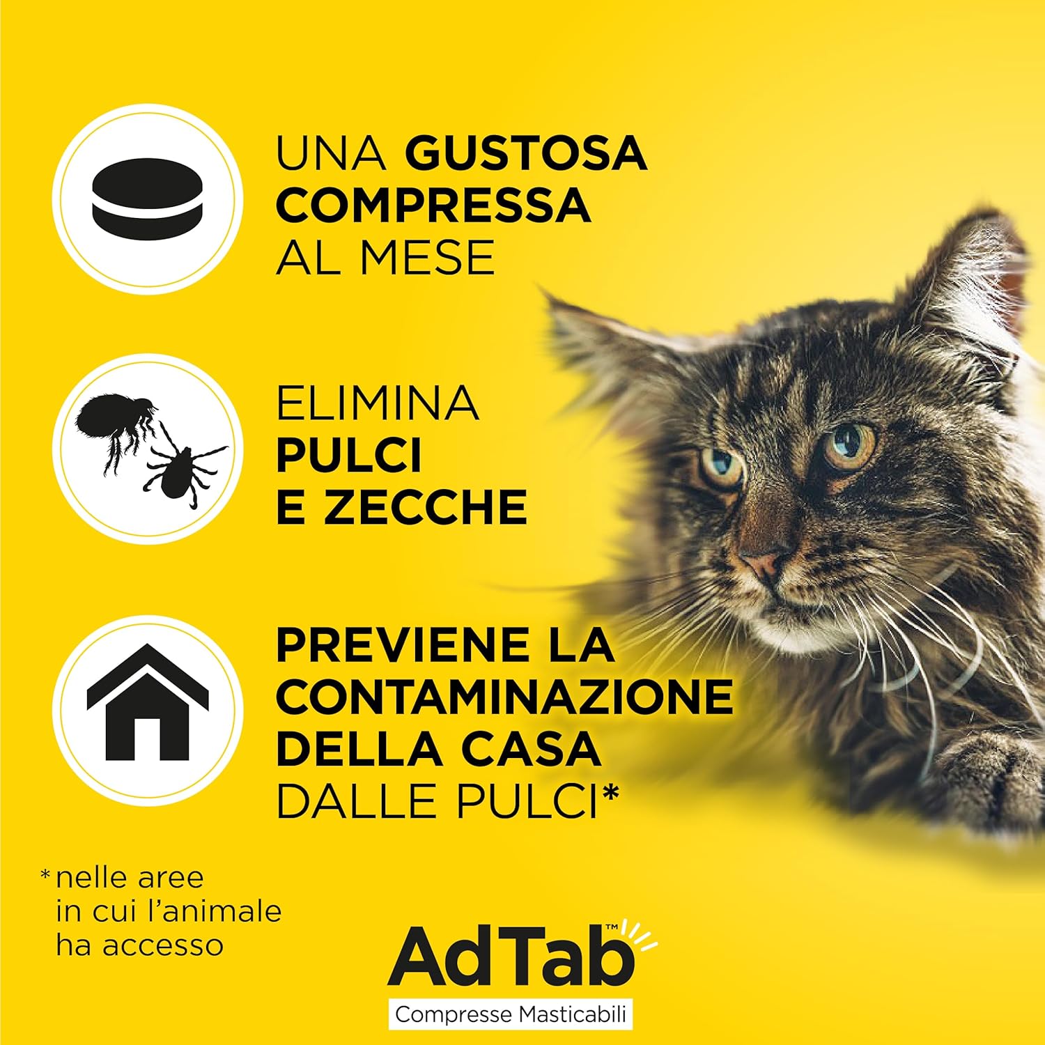 AdTab Kautabletten für Katzen - 3 Tabletten - Foto 2