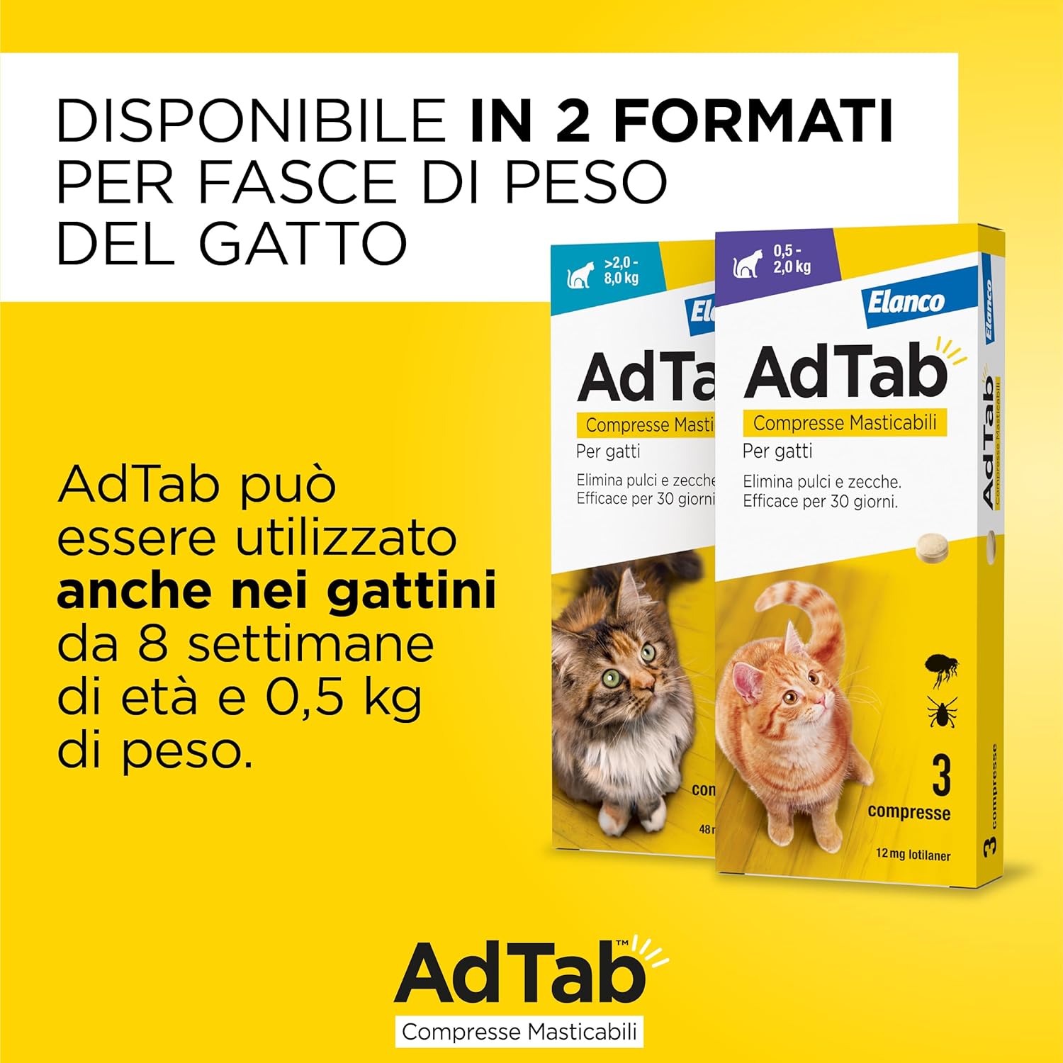 AdTab Kautabletten für Katzen - 3 Tabletten - Foto 5